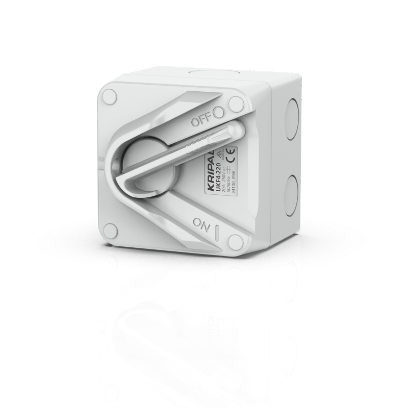 UKF4 Weatherproof Isolating Switch 1P/2P 10A 20A 35A Outdoor Isolator Switch IP66