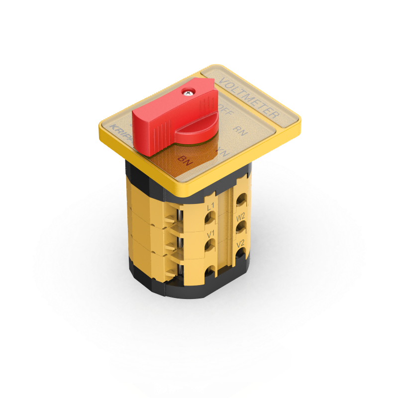 UKG1-40 Rotary Switch 3P/6P 7 Position Voltmeter Cam Switch 40A Knob Actuator Panel Mount