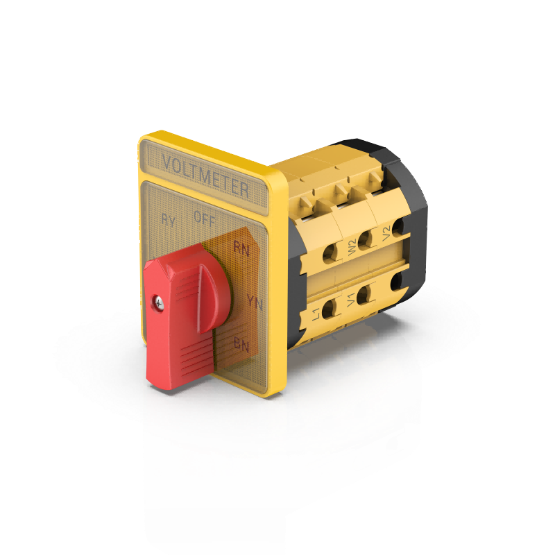 UKG1-40 Rotary Switch 3P/6P 7 Position Voltmeter Cam Switch 40A Knob Actuator Panel Mount