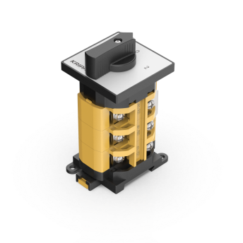 UKG1-63 Interruptor Rotativo 3P de 3 Posições com Inversão de Motor, Atuador de Botão 63A para Montagem em Trilho DIN