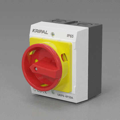 UKP0 Rotary Isolating Switch 2P/3P/4P 10A 16A 20A IP65 AC Disconnect Switch