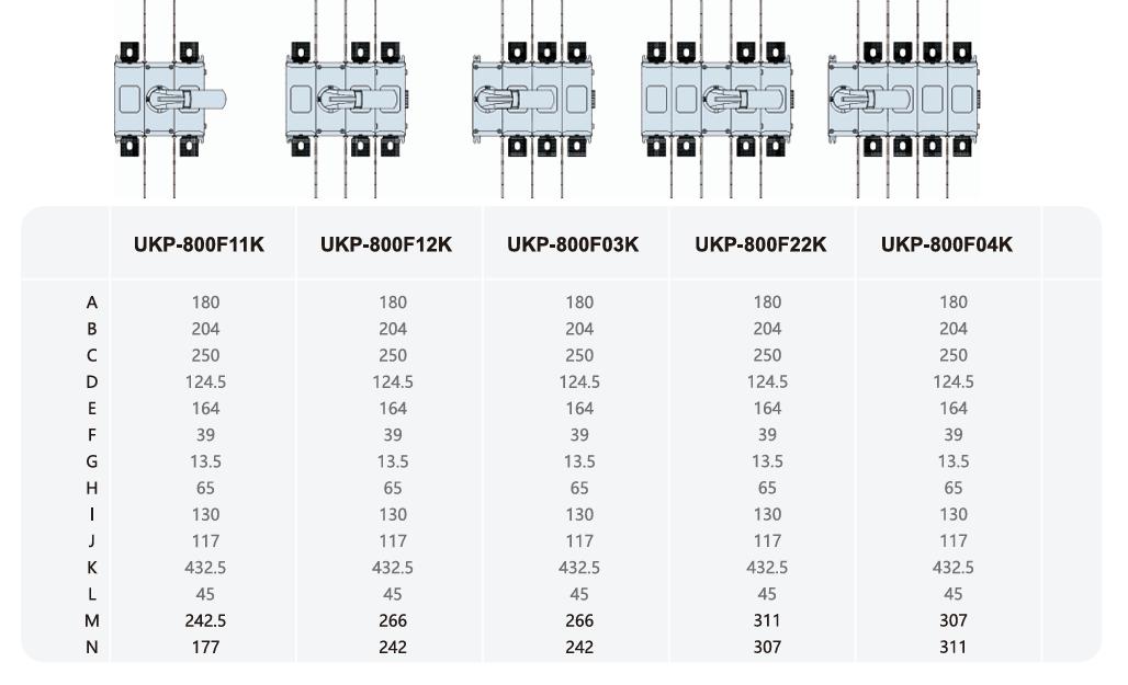 UKP800 dimensions-1