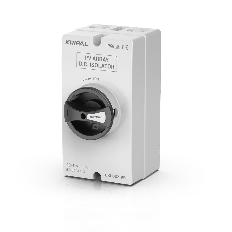 UKPD32-PFLH4 PV Solar Isolator Switch 32A 4 Pole 1200V DC Disconnect Switch IP66