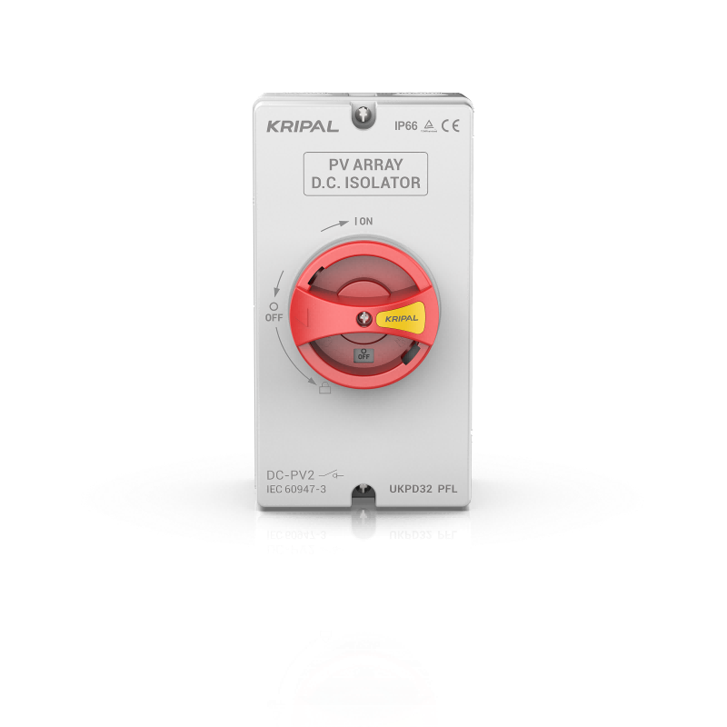 UKPD32-PFLH4 PV Solar Isolator Switch 32A 4 Pole 1200V DC Disconnect Switch IP66