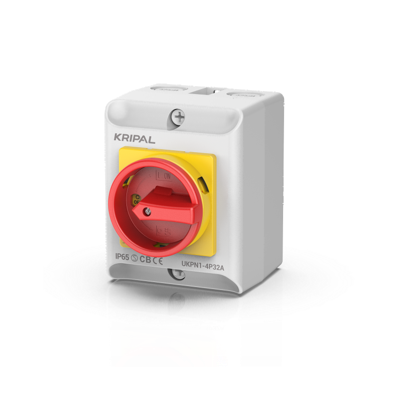 UKPN1 Rotary Isolating Switch 4Pole 20A/25A/32A IP65 Switch Disconnector Waterproof AC Isolator