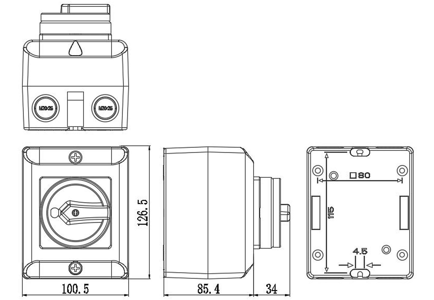 UKPN1 dimensions