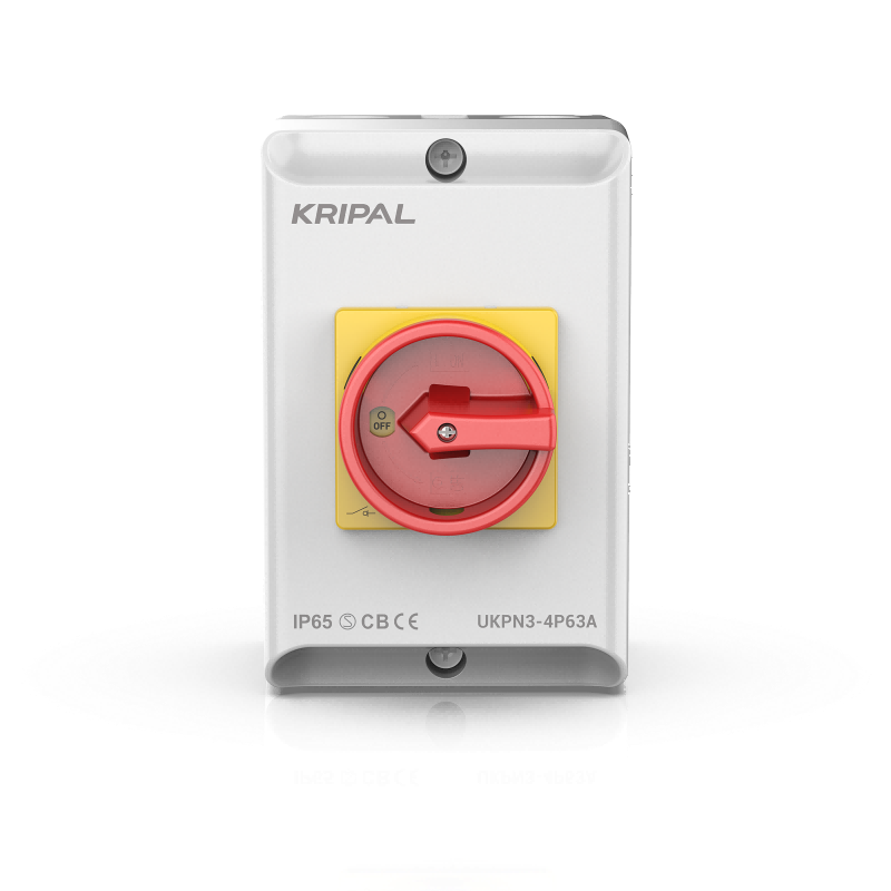 UKPN3 Rotary Isolating Switch 4Pole 63A IP65 Switch Disconnector Waterproof AC Isolator