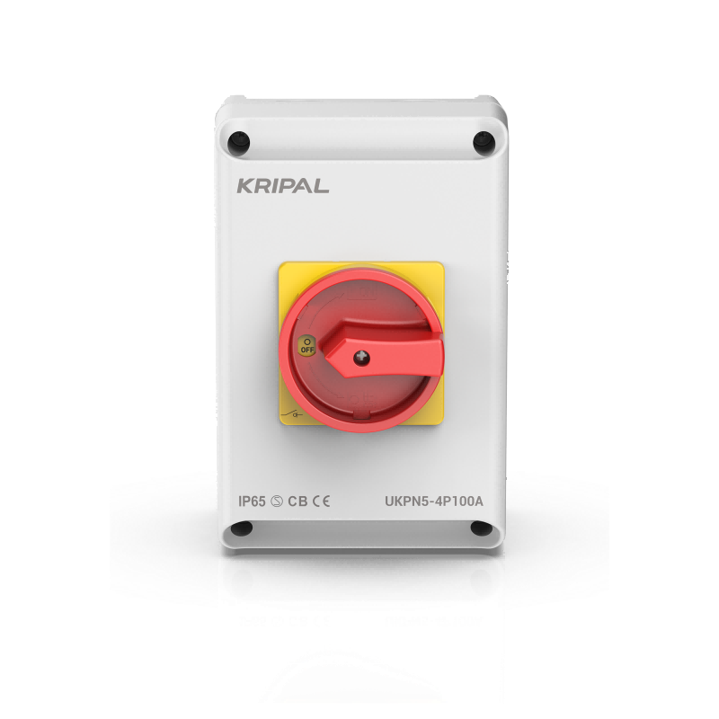 UKPN5 Rotary Isolating Switch 4Pole 100A IP65 Switch Disconnector Waterproof AC Isolator