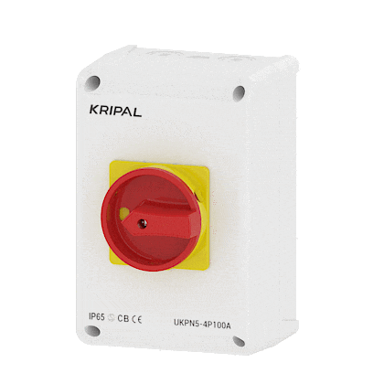 UKPN5 Rotary Isolating Switch 4Pole 100A IP65 Switch Disconnector Waterproof AC Isolator