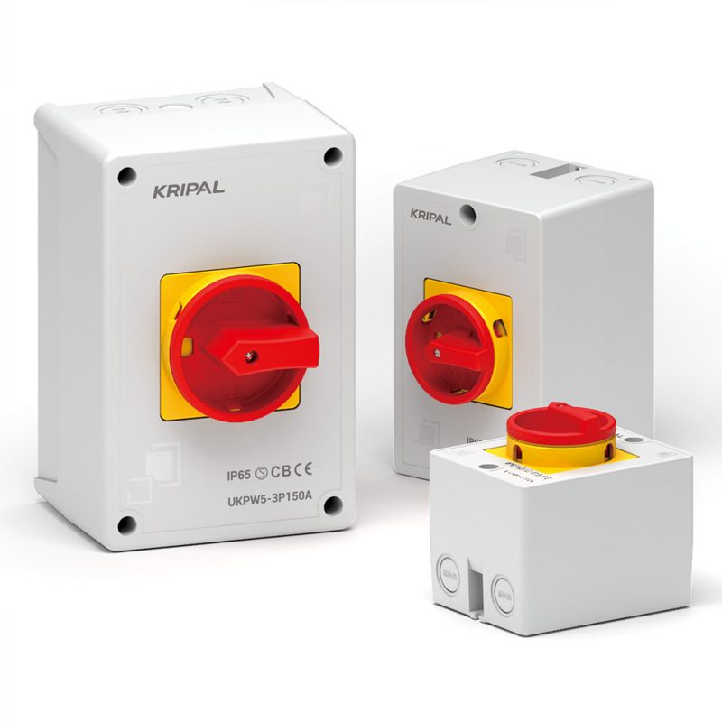 UKPW5 Rotary Isolation Switch 3Pole 150A Waterproof Switch Disconnector IP65 AC Isolator