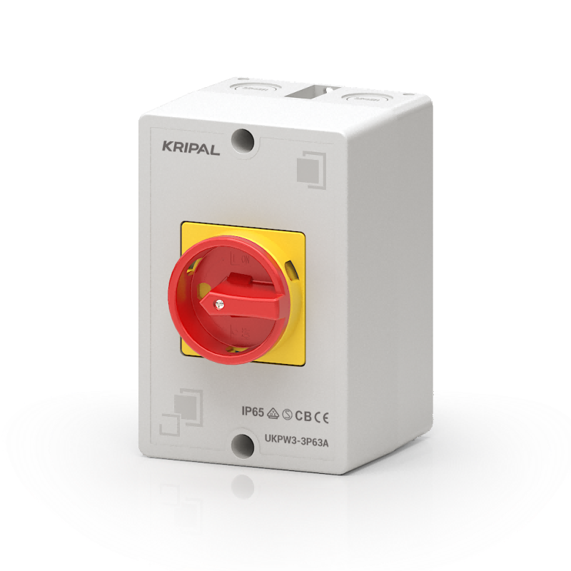 UKPW3 Rotary Isolating Switch 3Pole 63A Waterproof Switch Disconnector IP65 AC Isolator