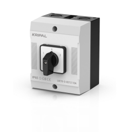 KRIPAL UKT0 Rotary Changeover Switch 10A/16A/20A 230-440V 3 Position Cam Switch IP65
