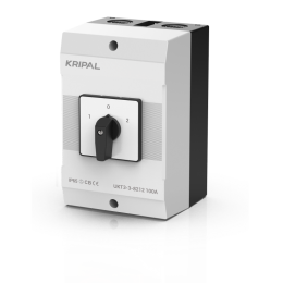 KRIPAL UKT3 Rotary Changeover Switch 40A/63A/80A/100A 3 Position Cam Switch IP65