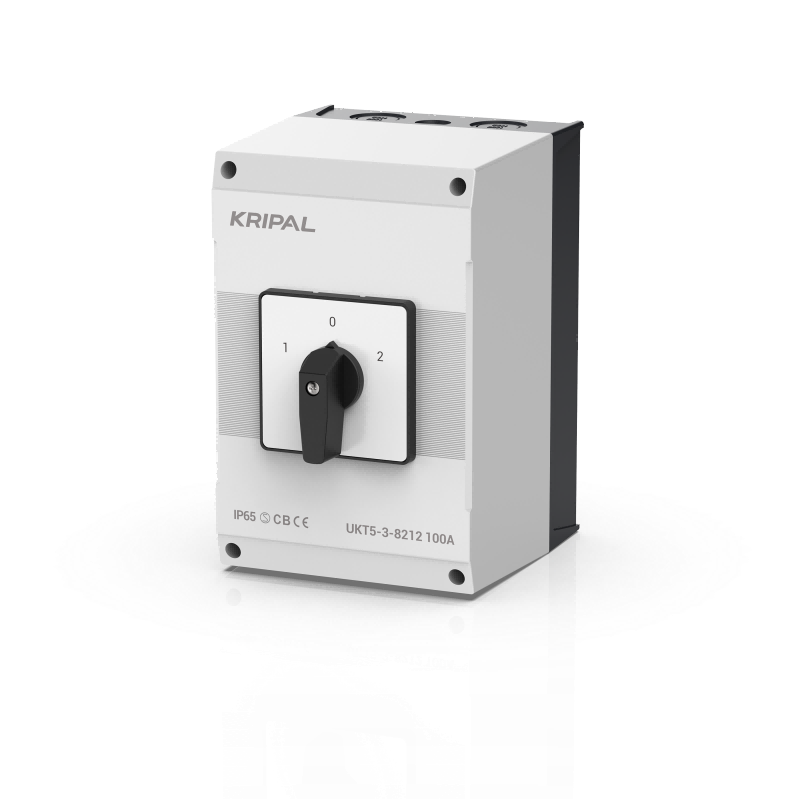 KRIPAL UKT5 Rotary Changeover Switch 3Pole 100A 3 Position Cam Switch IP65