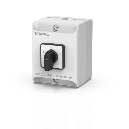 UKTN Series Rotary Changeover Switch 20A 3 Position IP65 Cam Switch