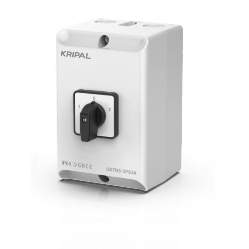 UKTN3 Rotary Changeover Switch 40A/63A/100A 3 Position IP65 Cam Switch