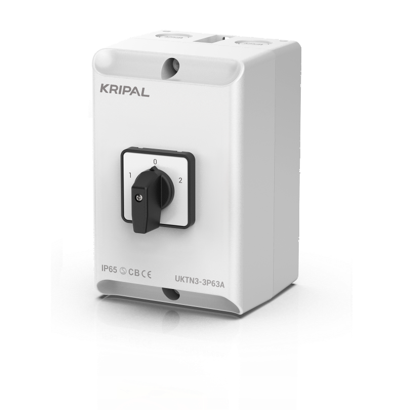 UKTN3 Rotary Changeover Switch 40A/63A/100A 3 Position IP65 Cam Switch
