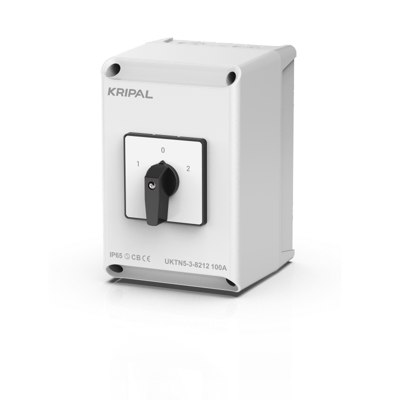 مفتاح كامة UKTN5 ثلاثي الأقطاب 100 أمبير ثلاثي الأوضاع IP65 مفتاح تحويل دوار
