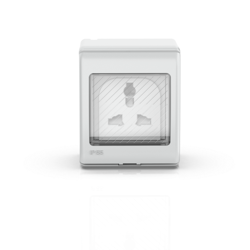 UKW IP55 Weatherproof Switch Socket 250V Electrical Outlet 1/2/3/4 Gang