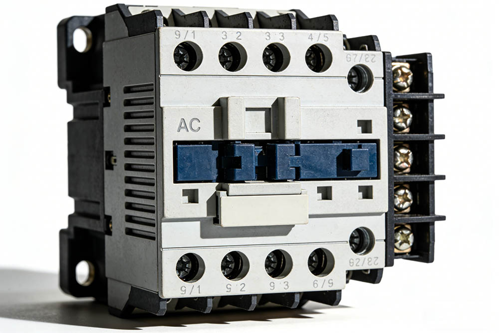 electrical contactor with terminals
