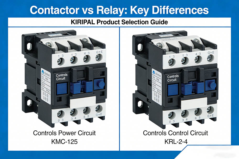 Comparison of contactor and relay