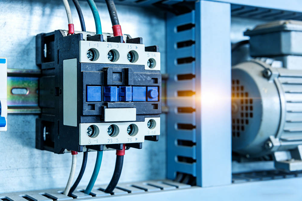 Electrical components in a control panel