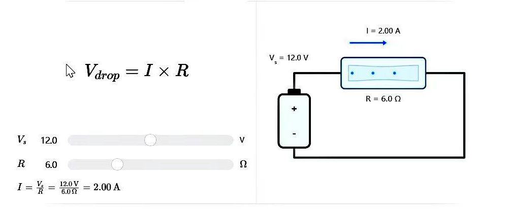 Voltage Drop Across a Resistor