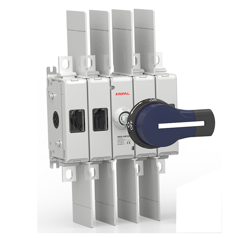 UKGD-400S02K 2P 400A DC1500V Switch Disconnector Side-Mounted Handle CE/CB/TUV Certified DC Isolator