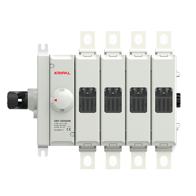 UKP-250S04K Switch Disconnector 4-Pole 250A Side-Handle Electrical Isolator for Power Distribution Enclosures