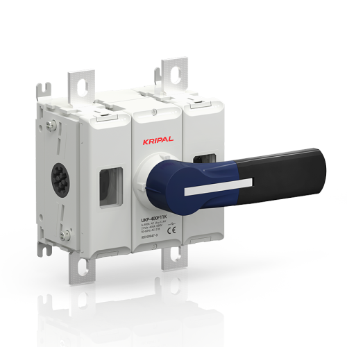UKP-400F11K 400A 2 Pole AC Switch Disconnector Compact Panel-Mount Isolator with Front Handle for Single-Phase & DC-Link Power Circuits