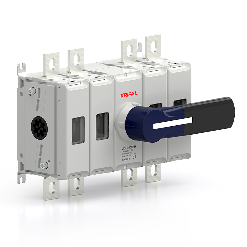 UKP-400F22K 400A 4 Pole AC Switch Disconnector Panel-Mount Isolator with Neutral Pole & Front Handle for TN-S/TT Distribution Systems
