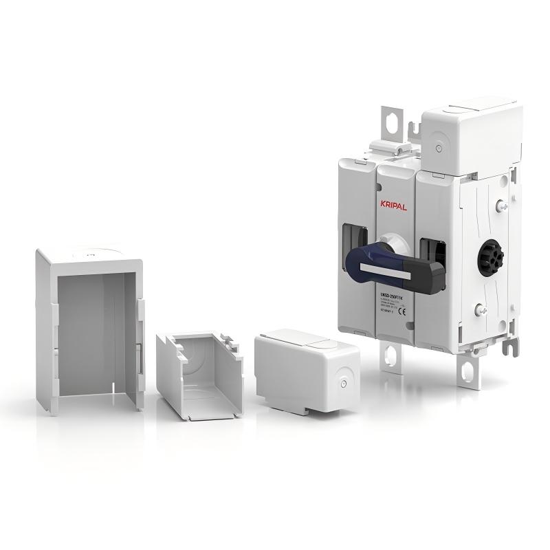 UKP-400F22K 400A 4 Pole AC Switch Disconnector Panel-Mount Isolator with Neutral Pole & Front Handle for TN-S/TT Distribution Systems