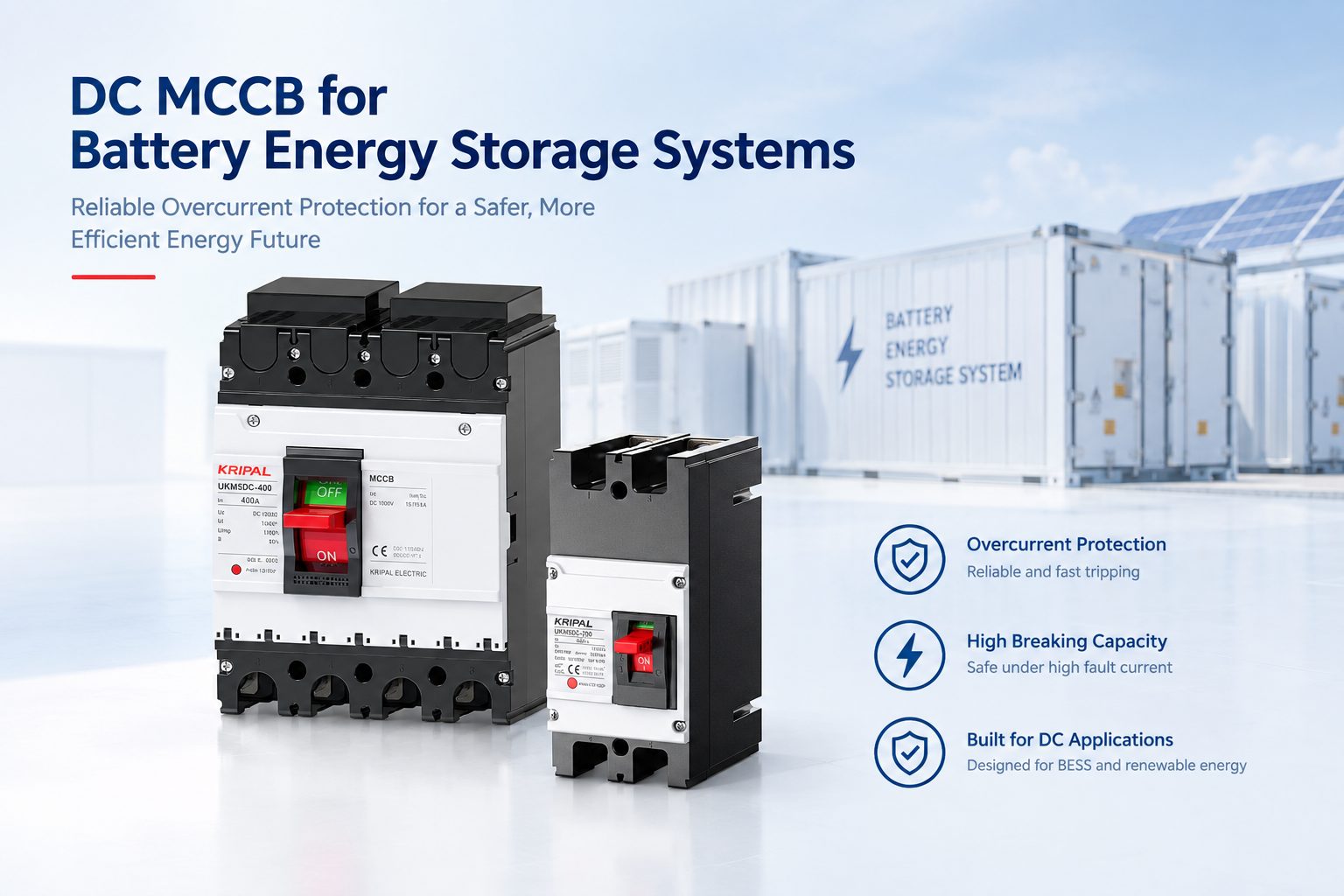 DC MCCB selection for battery energy storage protection