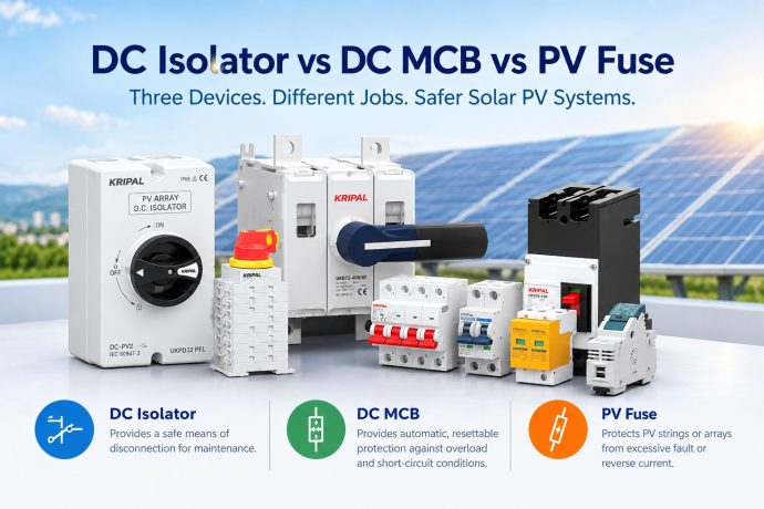 DC Isolator, DC MCB, or DC Fuse? What Protects What in a Solar System