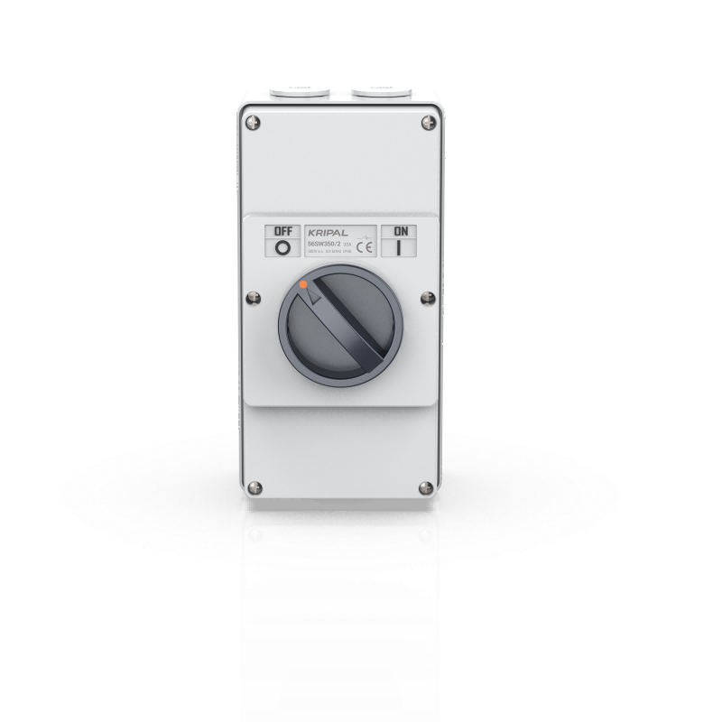 KRIPAL 56SW waterproof isolator switch IP66 three pole 500V for outdoor installation, Zhejiang China