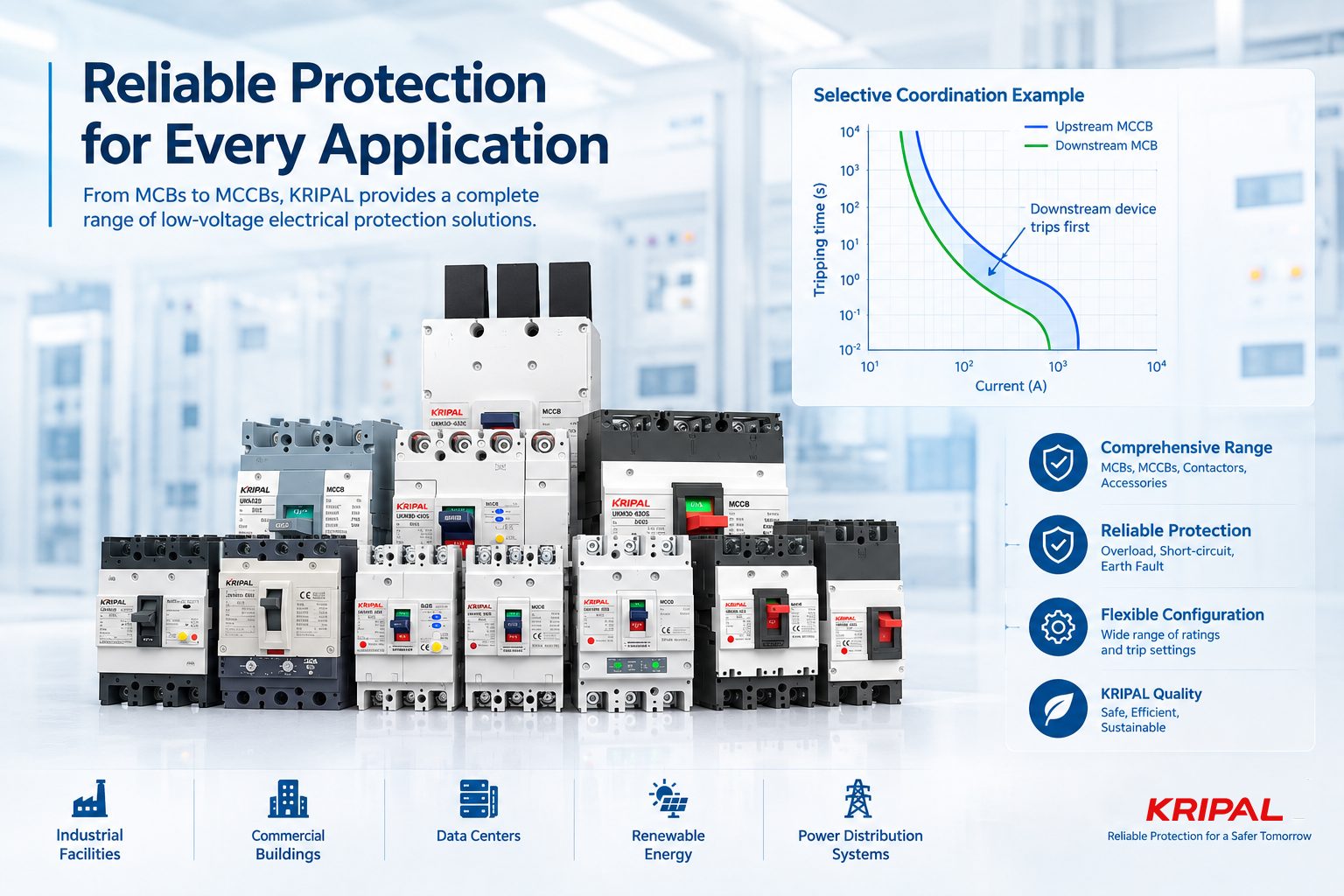 Selective coordination in low-voltage electrical distribution systems
