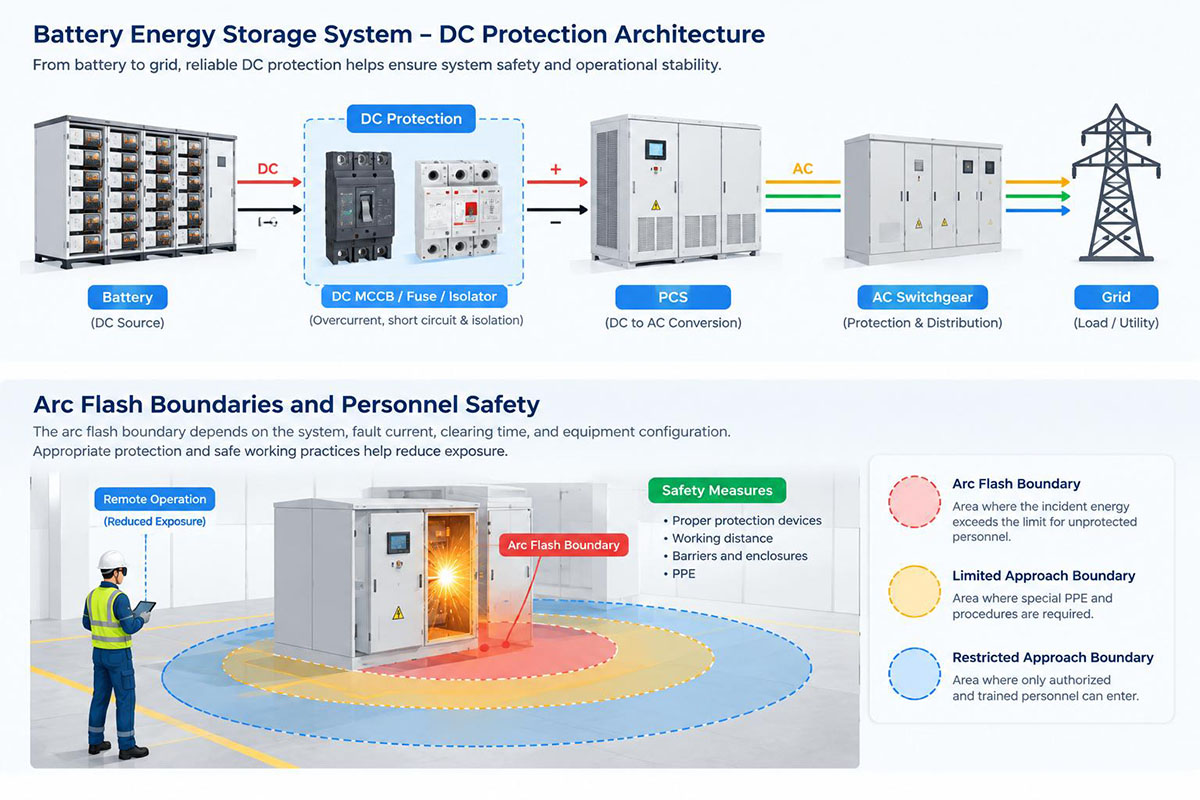 Arc Flash Boundaries Around DC Equipment