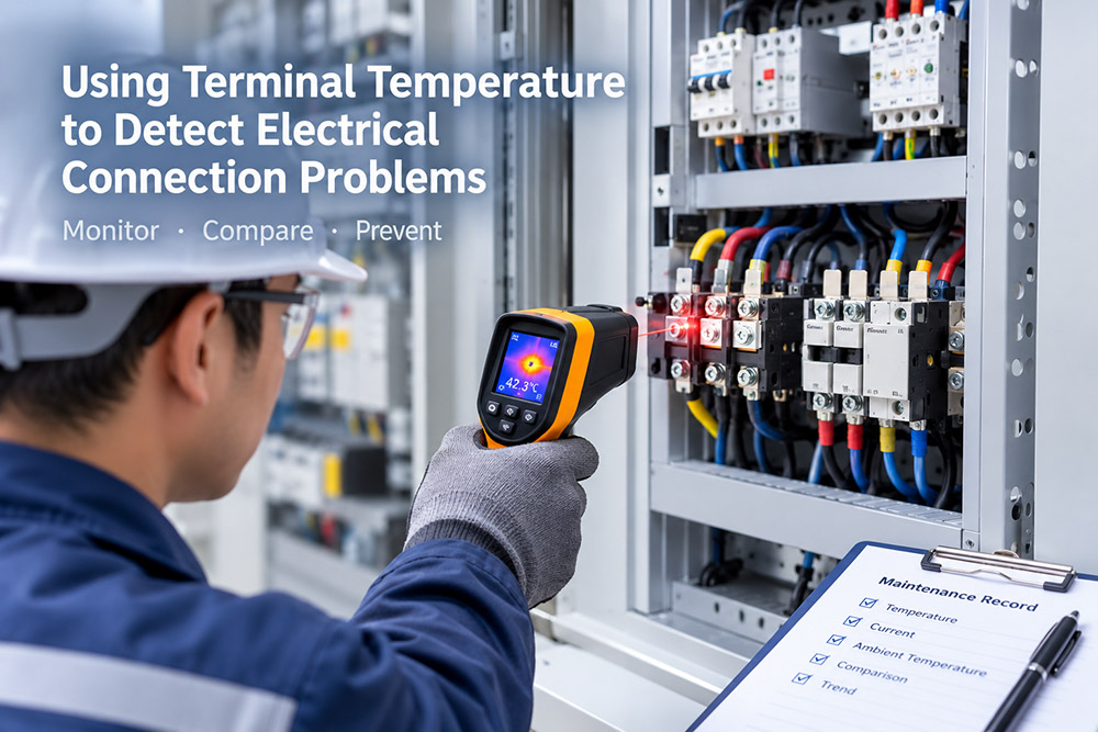 Thermal Imager Checking Electrical Terminal Wiring